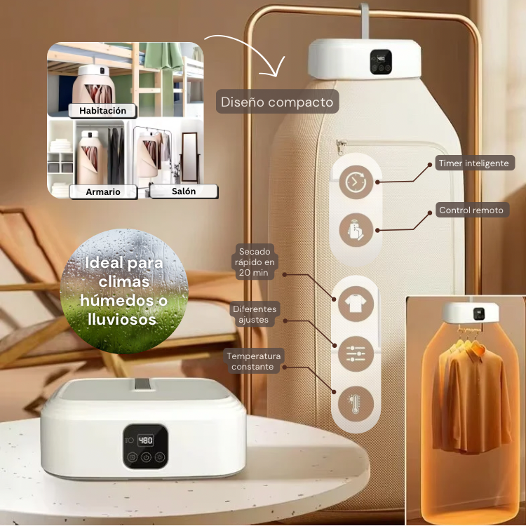SecaFlash Secador eléctrico para ropa