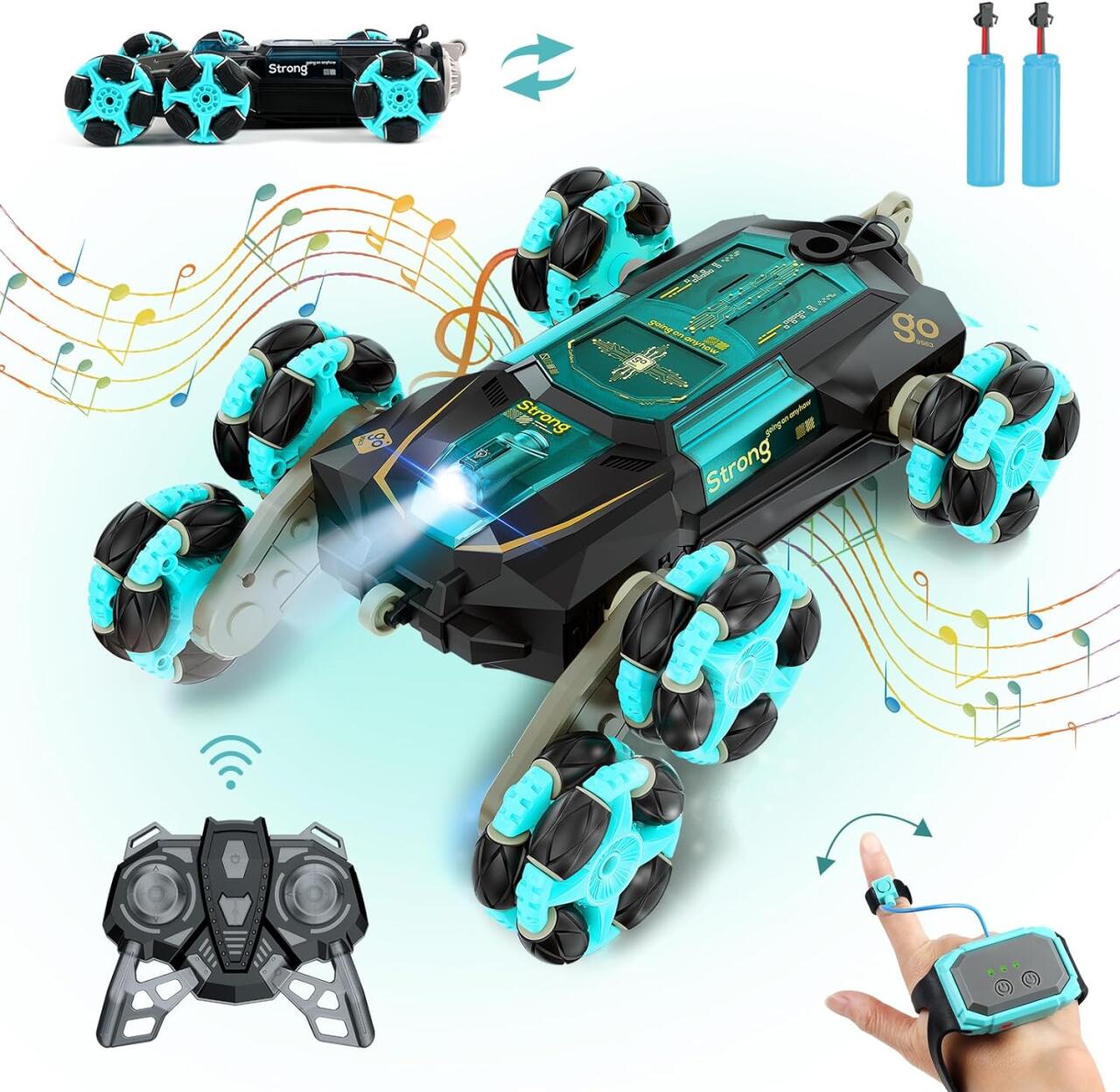 Coche de Acrobacias RC con Detección de Gestos