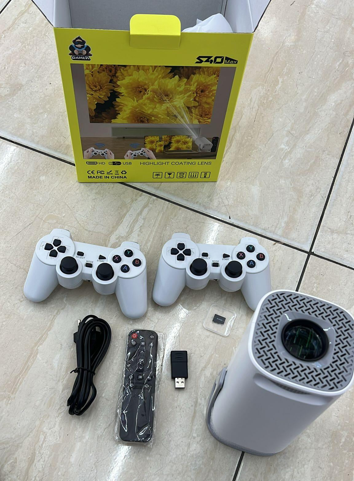 Proyector HD con videojuegos + 2 Mandos