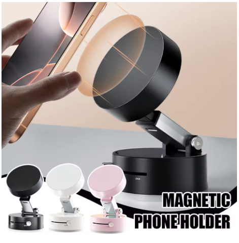 Soporte Magnético 360° – Ventosa Fuerte para Teléfono Móvil